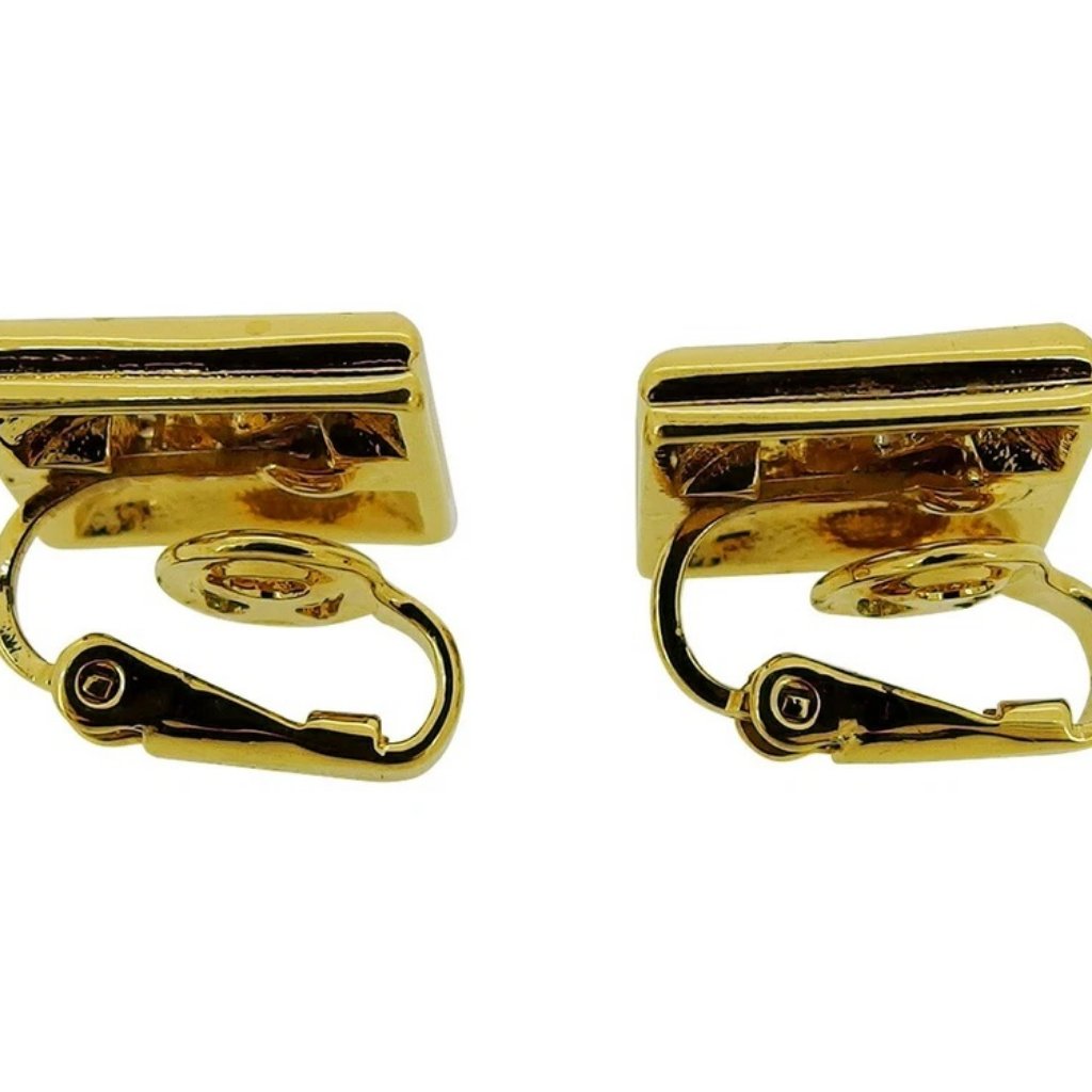 Nina Ricci Earring Gold X Silver X Rhinestone Women Authentic Secondhand